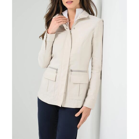 Anatomie Kenya Travel Jacket Stone Taupe Utility Safari Technical Wear SZ S - Picture 1 of 8